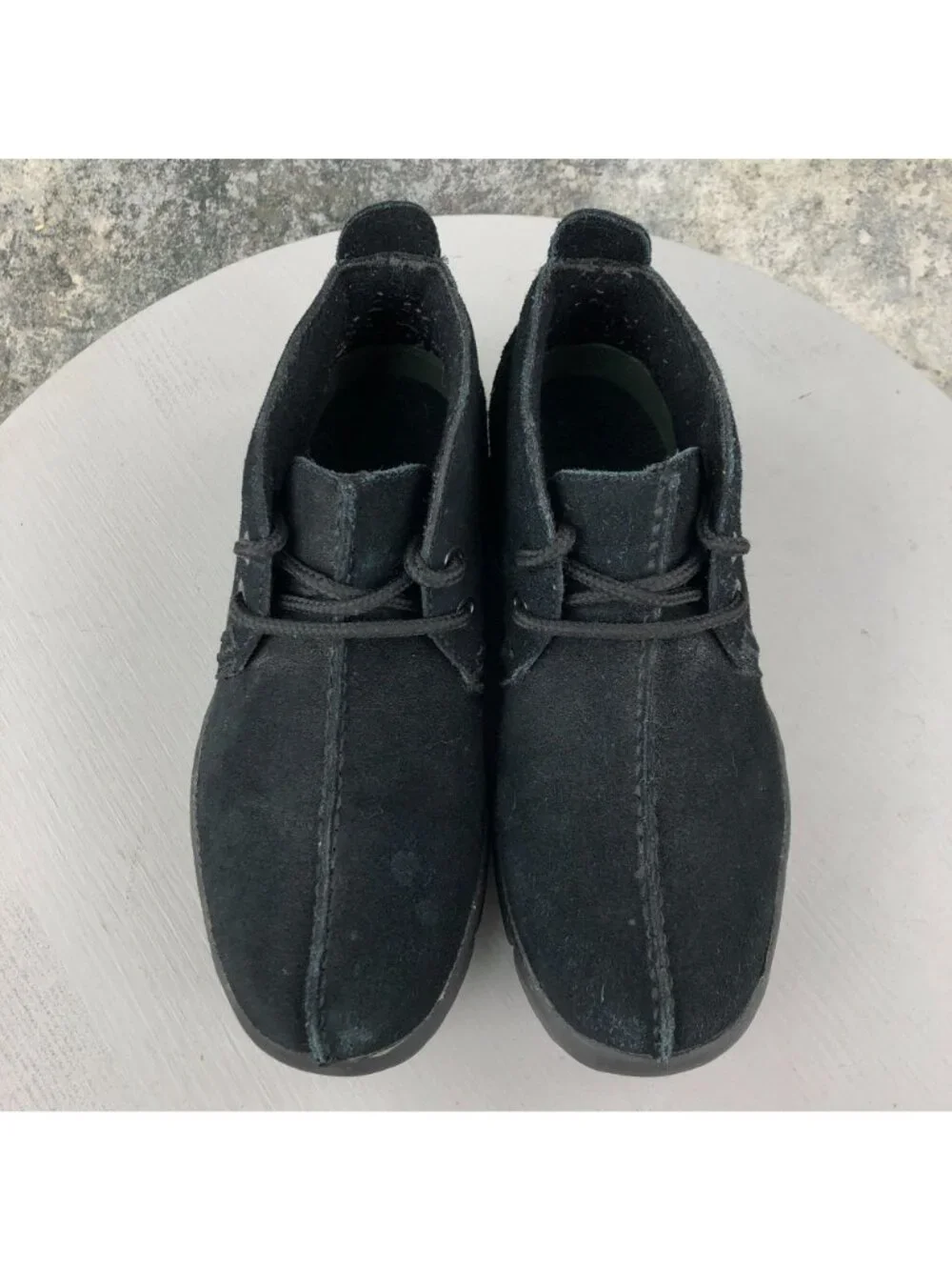 Roper Women's Size 5 Black Suede Split Toe Lace-Up Ankle Chukka Boots 21-602-421